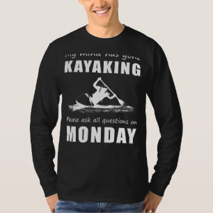 T-shirt Kayaking Etat d'esprit Tee reporter les question