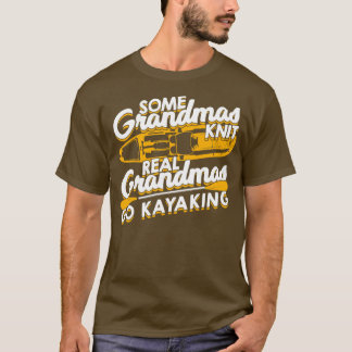 T-shirt Kayaking Grand-mère Kayaker Grand-mère Cadeau