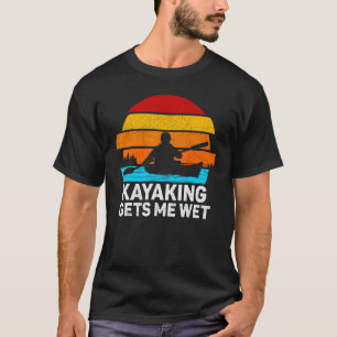 T-shirt Kayaking M'Attire Humide Canoë Coucher Du Soleil V