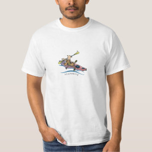 T-shirt kayaking moosyaking d'orignaux du Vermont