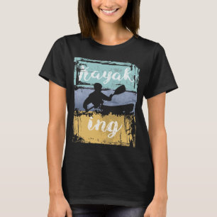 T-shirt Kayaking Tee - Vintage Retro Kayak