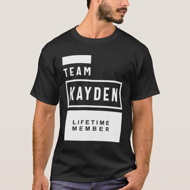 T-shirt Kayden Nom personnalisé Cadeau Anniversaire (Devant)