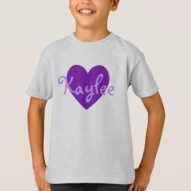 T-shirt Kaylee en violet (Devant)