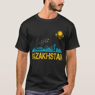 T-shirt Kazakhstan, Drapeau du Kazakhstan, Drapeau du Kaza