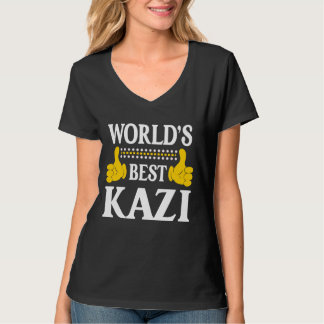T-shirt Kazi Nom personnel Funny Prénom World's Best K