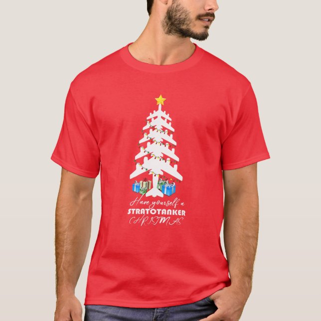 T-shirt KC-135 Stratotanker Arbre de Noël (Devant)