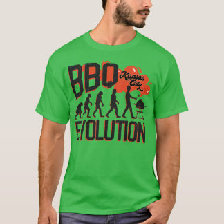 T-shirt KC BBQ Evolution Tailler Love Kansas City Chief