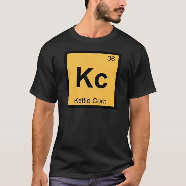 T-shirt Kc - Chimie du maïs de Kettle Symbole de table pér (Devant)