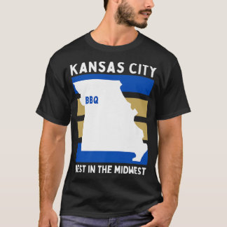 T-shirt KCMO, Amoureux du Midwest, Missouri Hometown BBQ M