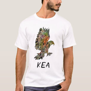 T-shirt Kea New Zealand Bird Géométrique