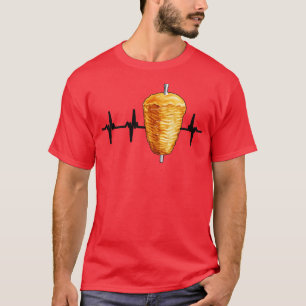 T-shirt Kebab Heartbeat Pulse nourriture turque