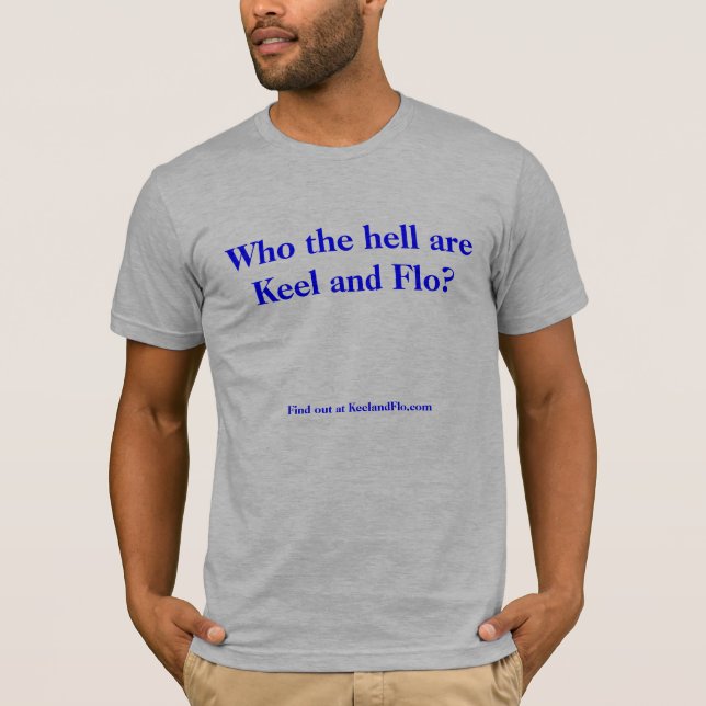T-shirt KeelandFlo.com qui sont quille et chemise de Flo (Devant)