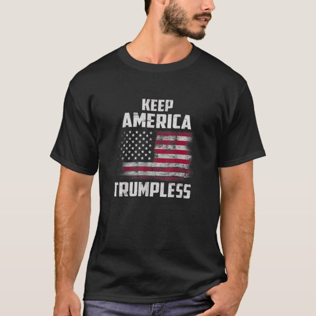 T-shirt Keep America Trumpless Funny (Devant)