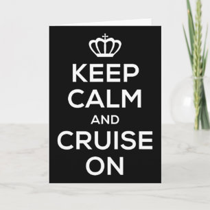 T-Shirt 'Keep Calm And Cruise On' für Seglerfamili Karte