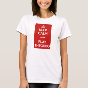 T-shirt Keep Calm and Play Theorbo