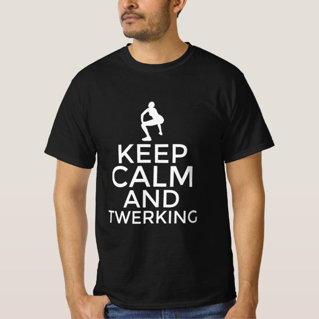 T-shirt Keep calm and twerking (Devant)