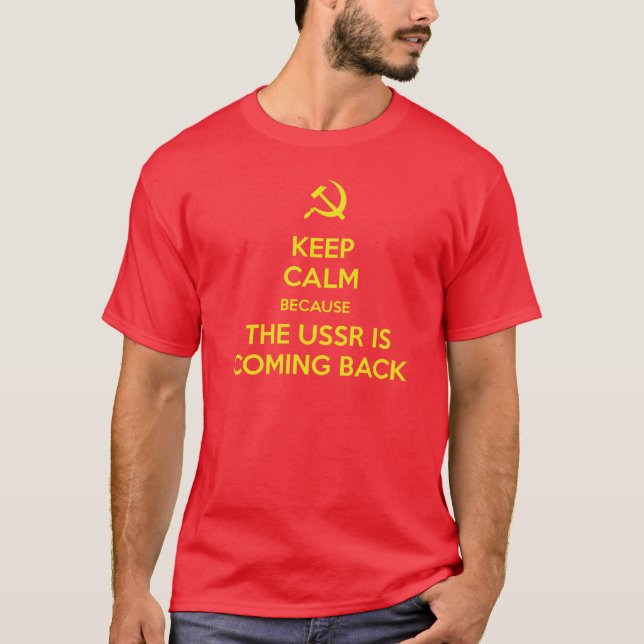 T-shirt Keep calm USSR (Devant)