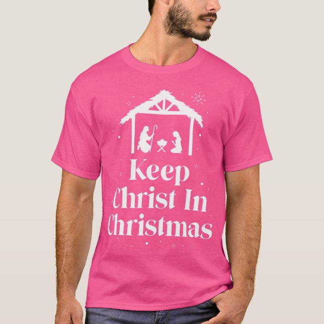 T-shirt Keep Christ In Christmas Jésus Christian Womens Ch (Devant)