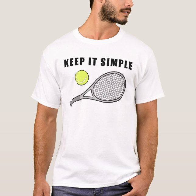 T-shirt Keep It Simple - Tennis Racket and Ball (Devant)