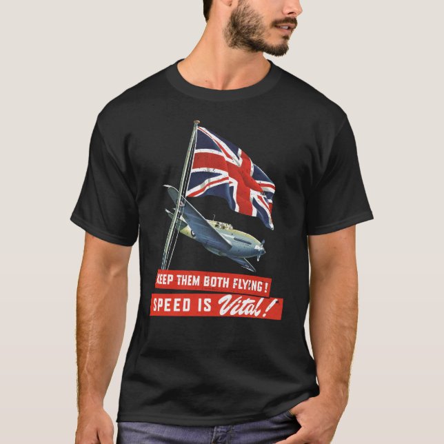 T-shirt Keep Them Both Flying! (Devant)