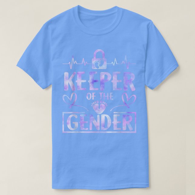 T-shirt Keeper of the Gender Reveal Announcement  (Design devant)