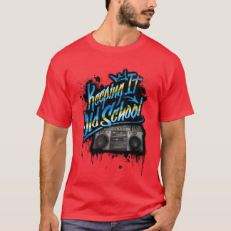 T-shirt Keeping It Old School Old School Boombo 80s