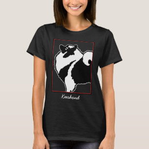T-shirt Keeshond Graphics - Cute Original Chig Art