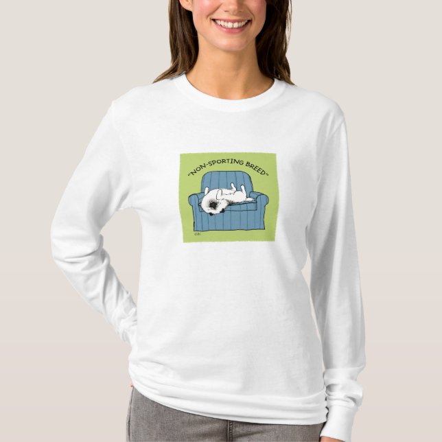 T-shirt Keeshond "race Non-Sportive " (Devant)