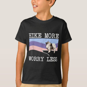 T-shirt Keeshond randonnée plus d'inquiétude moins graphiq