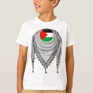 T-shirt Keffiyeh Écharpe palestinienne tissu traditionnel