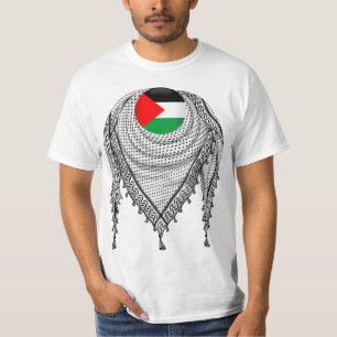 T-shirt Keffiyeh Écharpe palestinienne tissu traditionnel