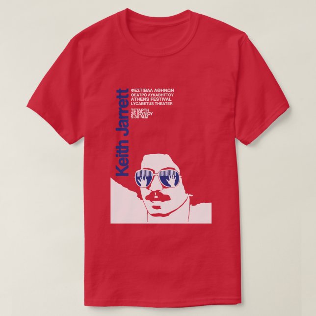 T-shirt Keith Jarrett en Grèce (Design devant)