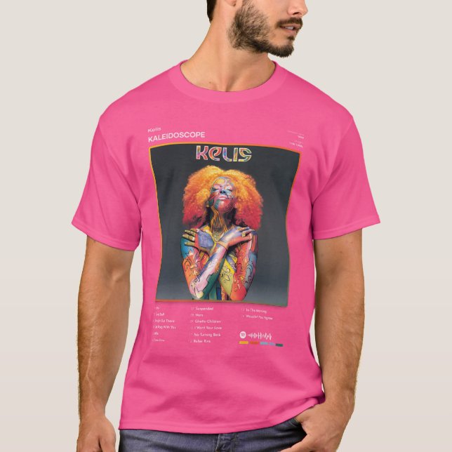 T-shirt Kelis - Kaleidoscope Tracklist Album (Devant)