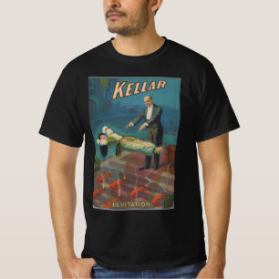 T-shirt Kellar le magicien Levitation Poster magique