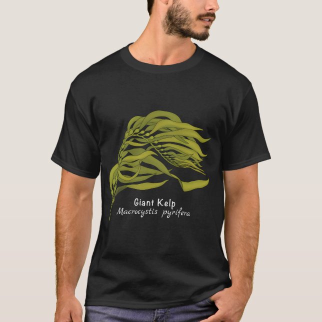 T-shirt Kelp géant - Macrocystis Pyrifera (Avec Nom) (Devant)