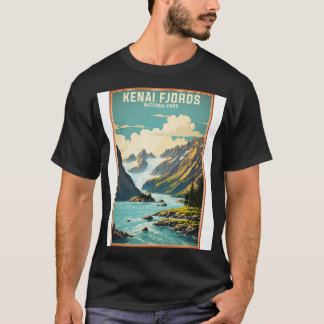 T-shirt Kenai Fjords National Park Alaska USA Vintage