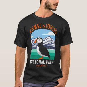 T-shirt Kenai Fjords National Park US Puffin Bird Alaska