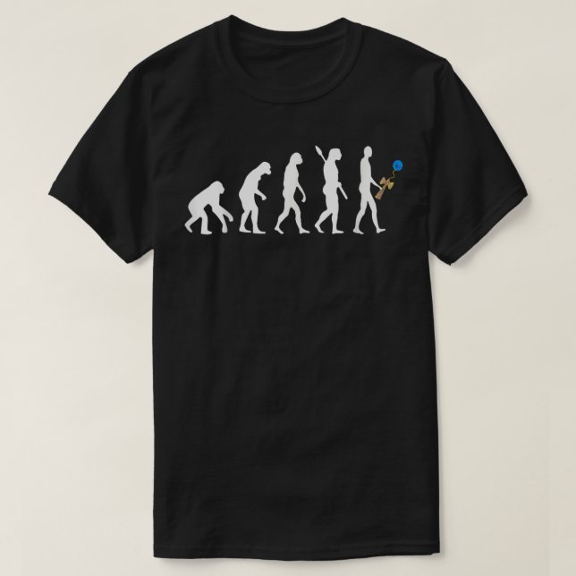 T-shirt Kendama Player Evolution Japonaise Coupe de jeu ja (Design devant)