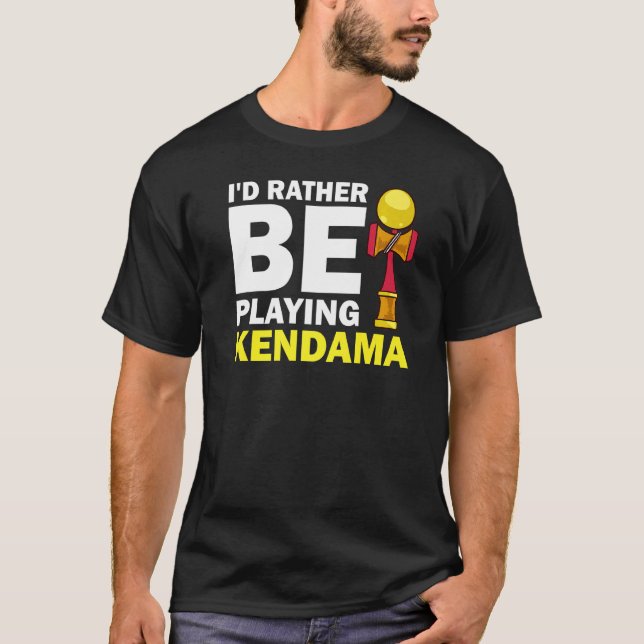 T-shirt Kendama Trick Japonais Jeu de balle Jouet Débutant (Devant)
