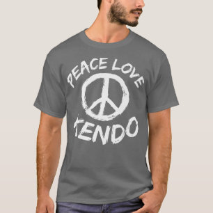 T-shirt Kendo Dire Design Japon Épée Art Paix Amour Ken