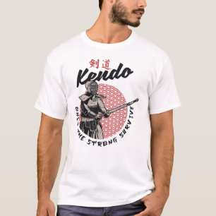 T-shirt Kendo japonais rétro - Seule la force survit