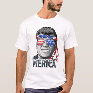 T-shirt Kennedy Merica 4Th Of July President JFK Men Ameri