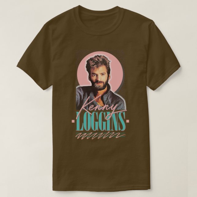 T-shirt Kenny Loggins 80s Ventilateur esthétique Design 1 (Design devant)