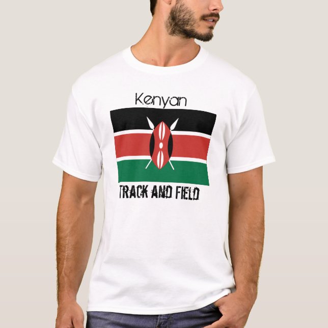 T-shirt Kenya_flag, Kenyan, athlétisme (Devant)