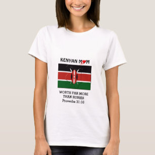T-shirt KENYAN MOM vaut plus que Rubies PROVERBS 31
