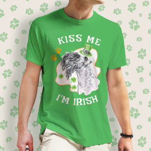 T-shirt Kerry Blue Terrier Amoureux des chiens Fun Kiss me