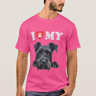 T-shirt Kerry Blue Terrier J'Coeur Mon Chien Drôle Amoureu