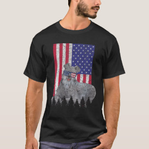 T-shirt Kerry Blue Terrier Patriotique Chien USA Pride Amé