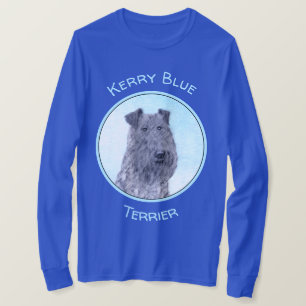 T-shirt Kerry Blue Terrier peinture mignonne Chien d'origi