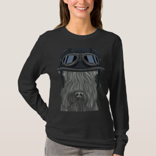 T-shirt Kerry Blue Terrier Portant la Hélice de moto Vinta